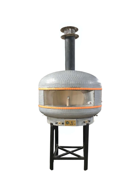 WPPO 40 Professional Lava Wood Fired Oven - front view with stand 